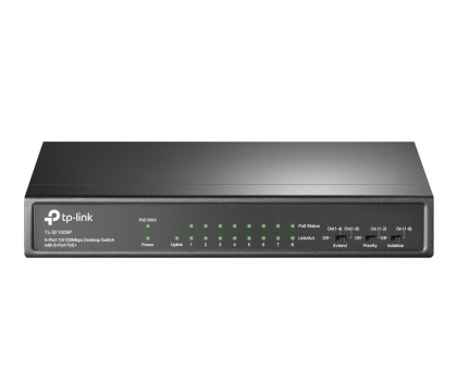 Switche TP-Link 9p TL-SF1009P (9x10/100Mbit, 8xPoE+)